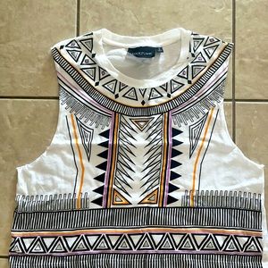 MinkPink Aztec Crop Top